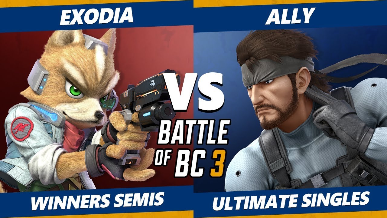 Smash Ultimate Tournament - Exodia (Fox) Vs. Ally (Snake) BoBC3 SSBU Winners Semis