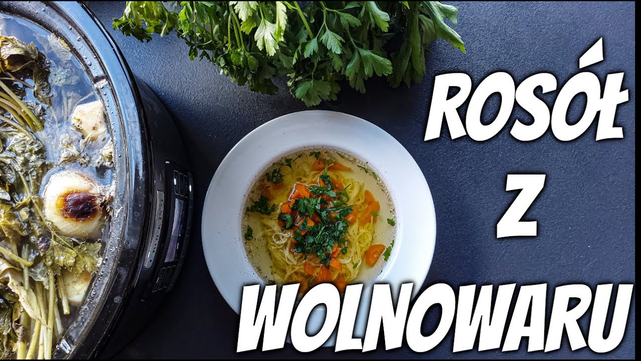 ROSÓŁ Z WOLNOWARU | najlepszy rosół (bulion) jaki jadłem #rosół #bulion