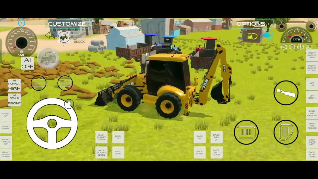 JCB Se Mitti Uthate Hue 😱 Real Tractor Game Play,#automobile #jcbvideo 