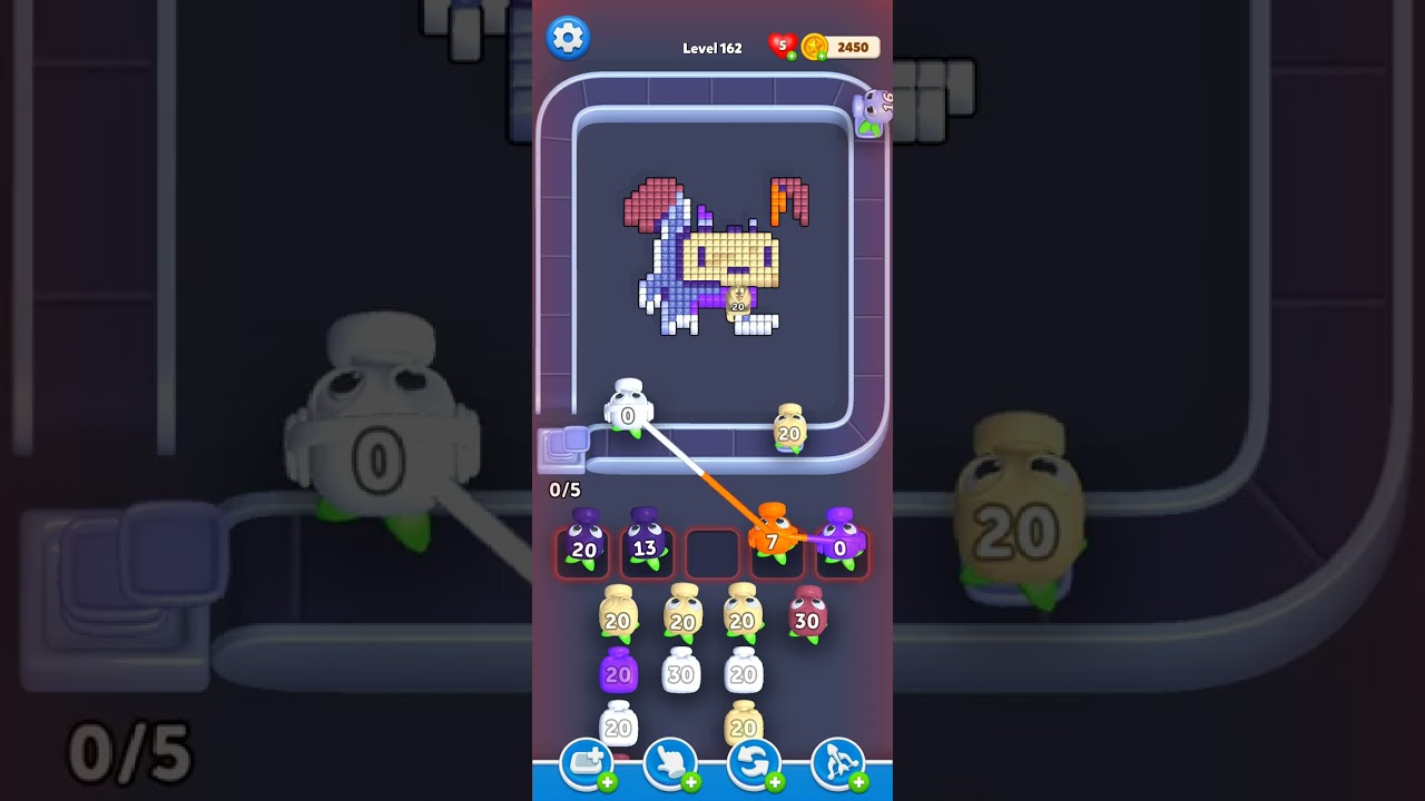 Level 162. Color Blast Block Shooter. Easy Level