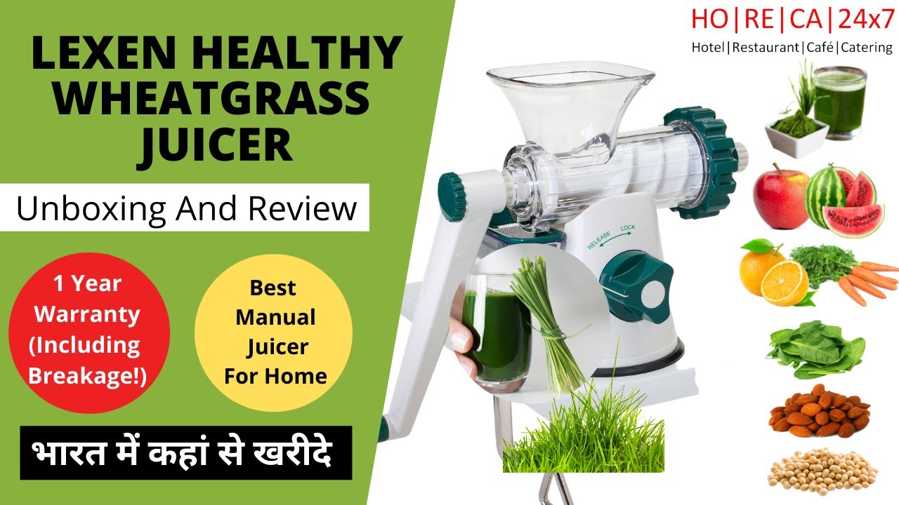 Lexen GP27 BEST Wheatgrass Juicer Healthy Juicer Unboxing and Review (Buy in India)