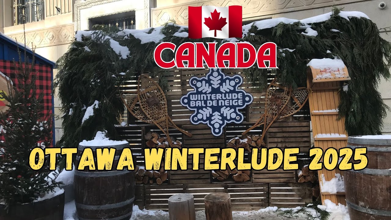 Ottawa Winterlude 2025, Sparks Street | Ottawa Winter-fest Ontario Canada