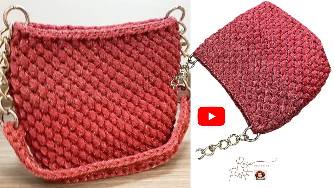 “Mai Visto un Punto Così Facile e Bello! Perfetto per una Borsa Elegante all’uncinetto ✨”