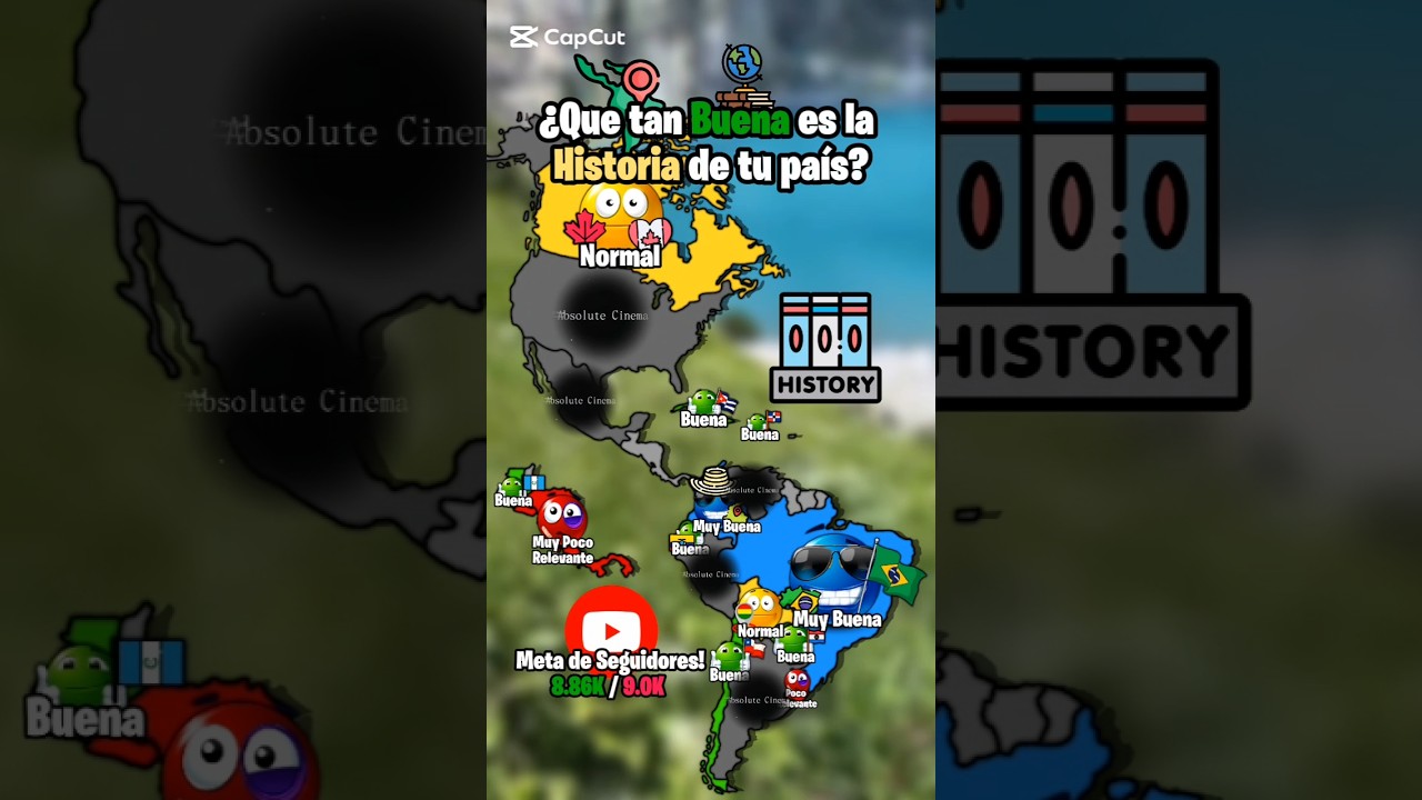 CD: @ElEliseoXD &iquest;Que tan buena es la historia de tu pa&iacute;s? #mapas #mapping #short
