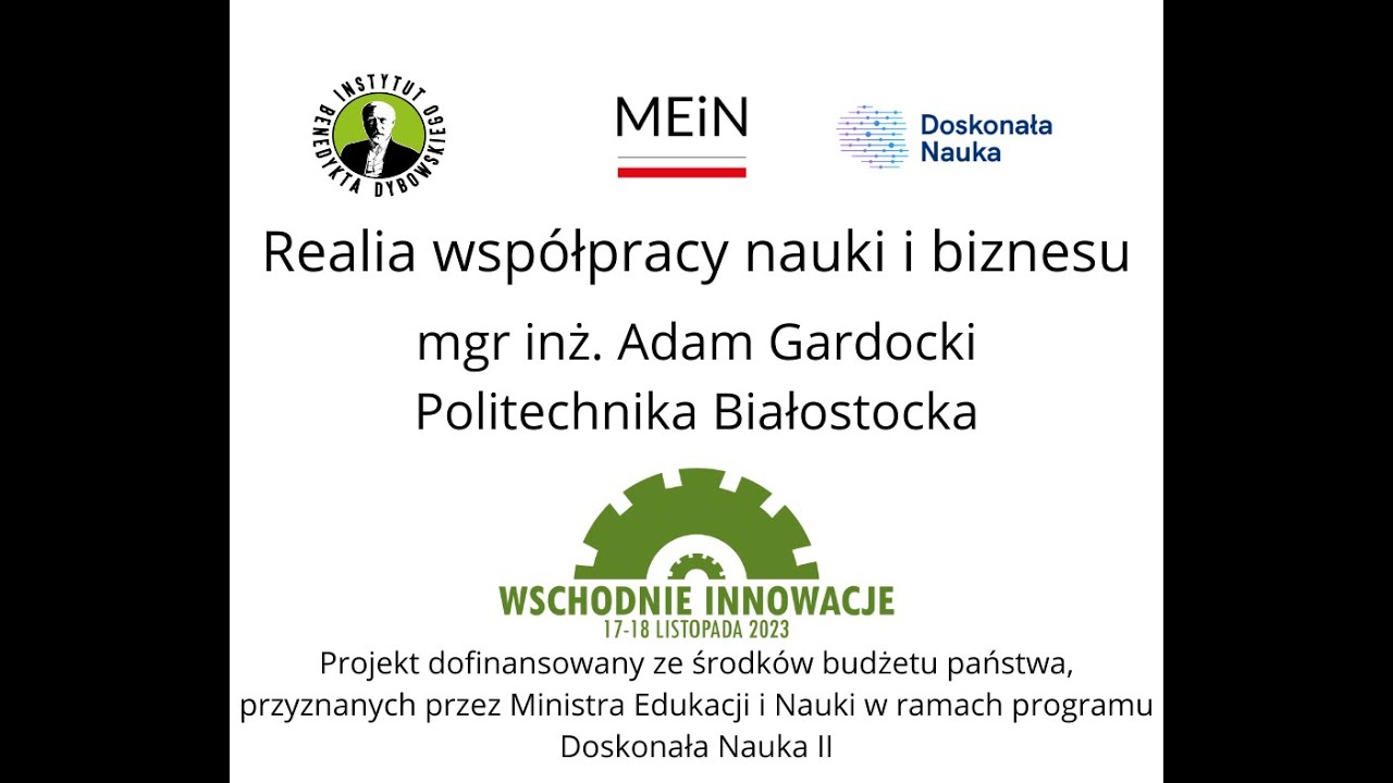 Realia współpracy nauki i biznesu - Politechnika Białostocka