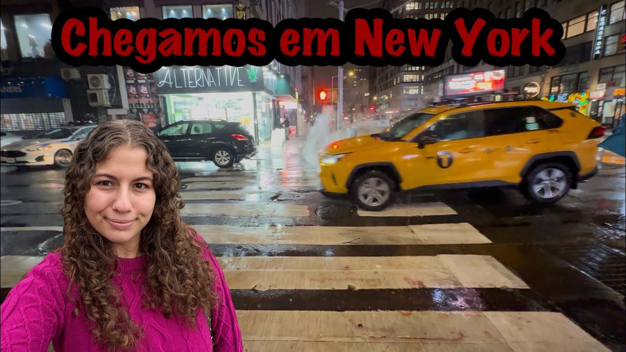 Chegamos em New York…primeiro dia e já nos molhamos inteiras na chuva 