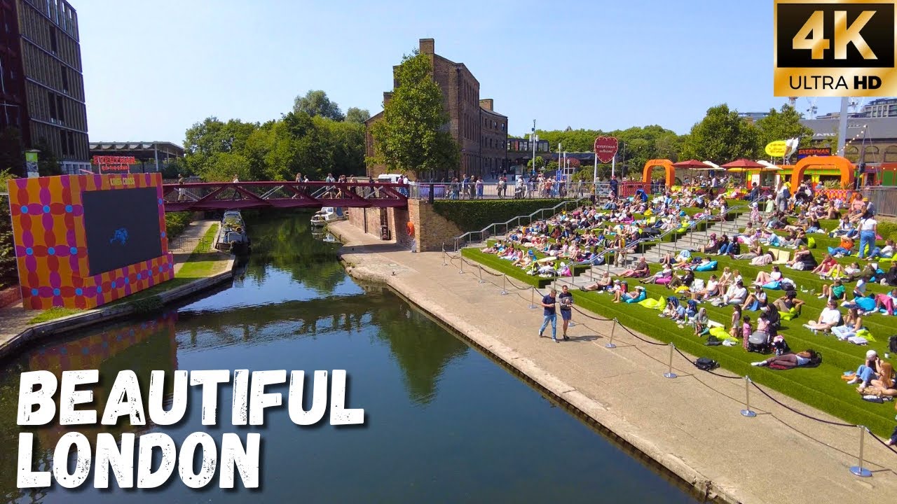 BEAUTIFUL LONDON!! | ☀️ Stunning Summer Walk Of King&rsquo;s Cross & St Pancras To Warren Mews ☀️ [4K]