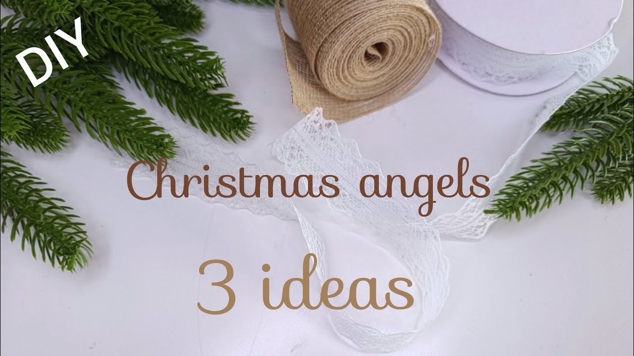 Easy crafts ideas 😇 Christmas angels #diy #christmasangel #easycraftidea #forkids #christmasdecor 