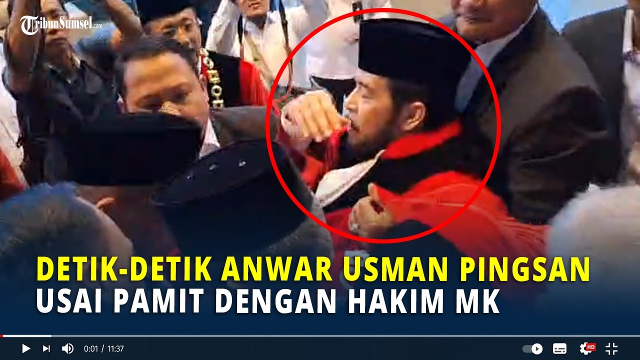 Detik-detik Anwar Usman Pingsan Usai Pamit dengan Hakim MK