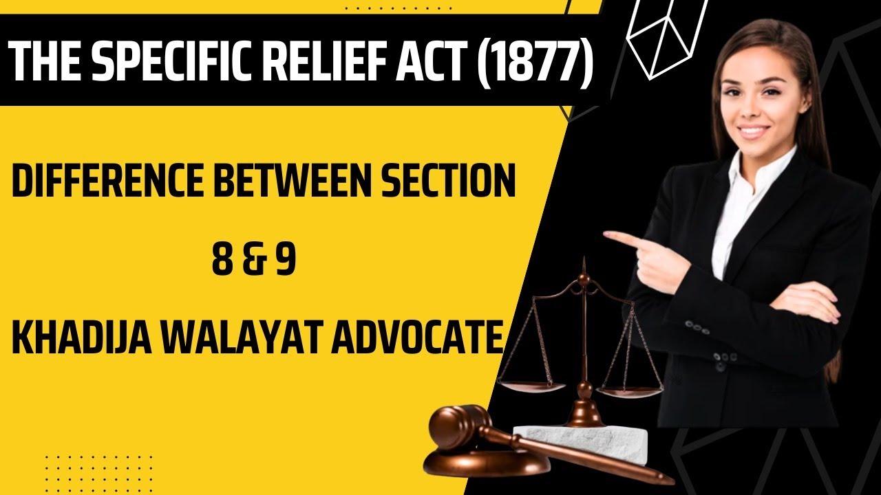 difference between section 8 and 9 of specific relief act#civillawyer#thespecificreliefact#section9