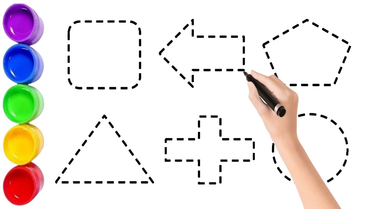 Draw and Learn Shapes: An Interactive Colors and Numbers Experience!