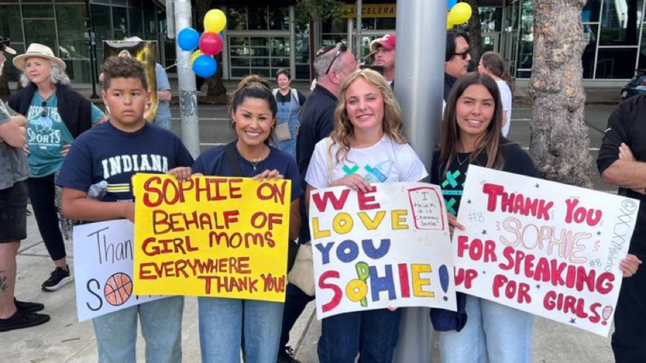 Women's Rights Rally Supports Sophie Cunningham Before Seattle WNBA Game