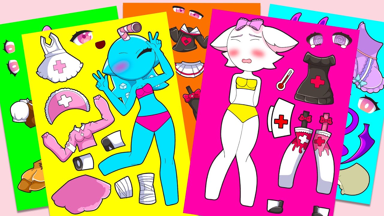 👑Paper DIY👑 | Gacha Club With WENDA  x PINKI NURSE🎉 | Incredibox Sprunki
