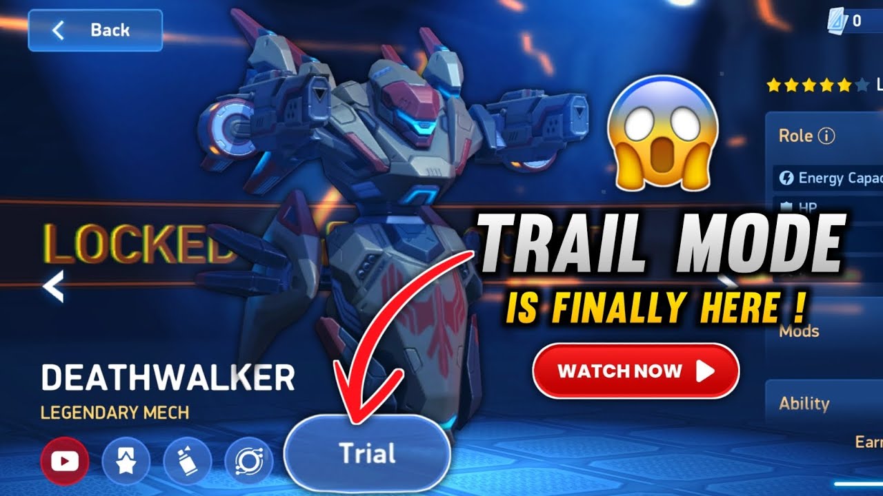 NEW TRIAL MODE Feature is Finally here! 🔥| Trial Mode Update ⚡| Mech Arena 