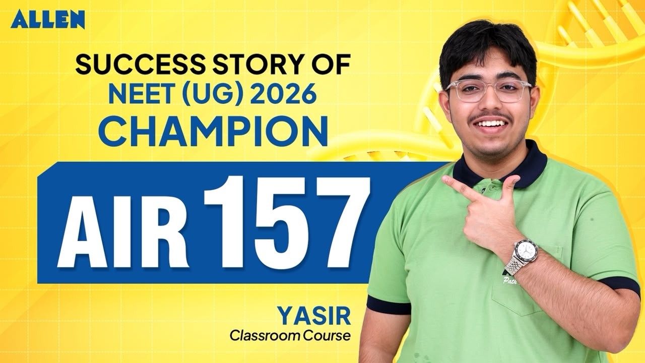 How Yasir Cracked NEET UG 2026 with AIR 157! 🏆 | Success Story