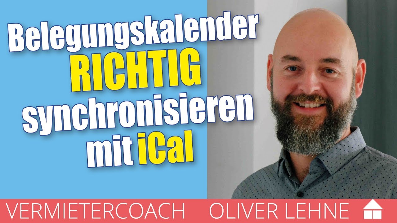 Belegungskalender richtig synchronisieren mit iCal als Ferienwohnung und Ferienhaus