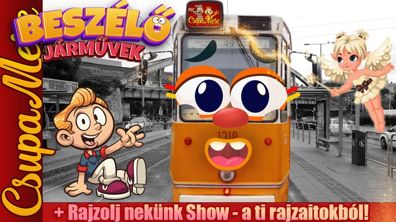 BESZÉLŐ JÁRMŰVEK – Ganz csuklós villamos + Rajzolj Nekünk Show!