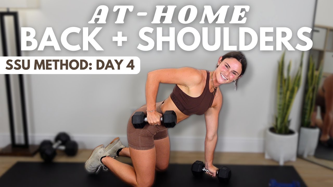 Get Strong and Lean Shoulders + Back Muscles [STRENGTH-TRAINING WORKOUT] || Day 4 SSU Method