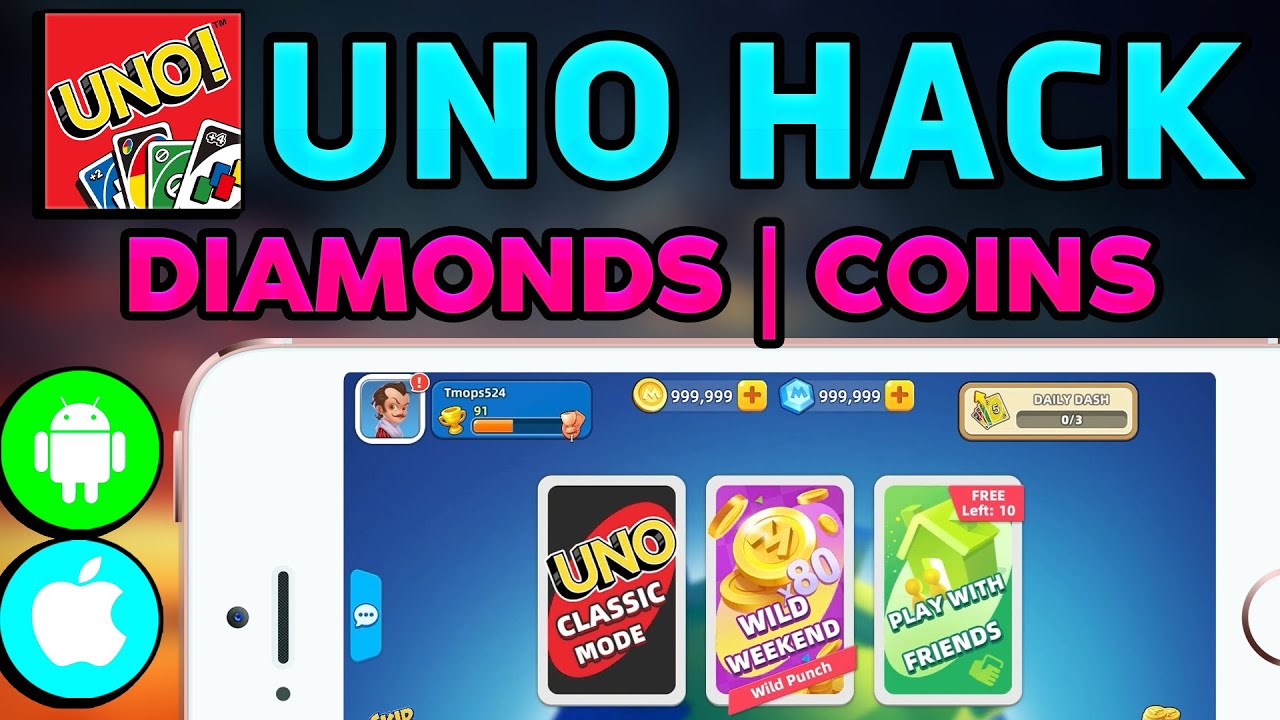 UNO Hack ✅ Unlimited Free Diamonds/Coins Mod APK [iOS & Android]