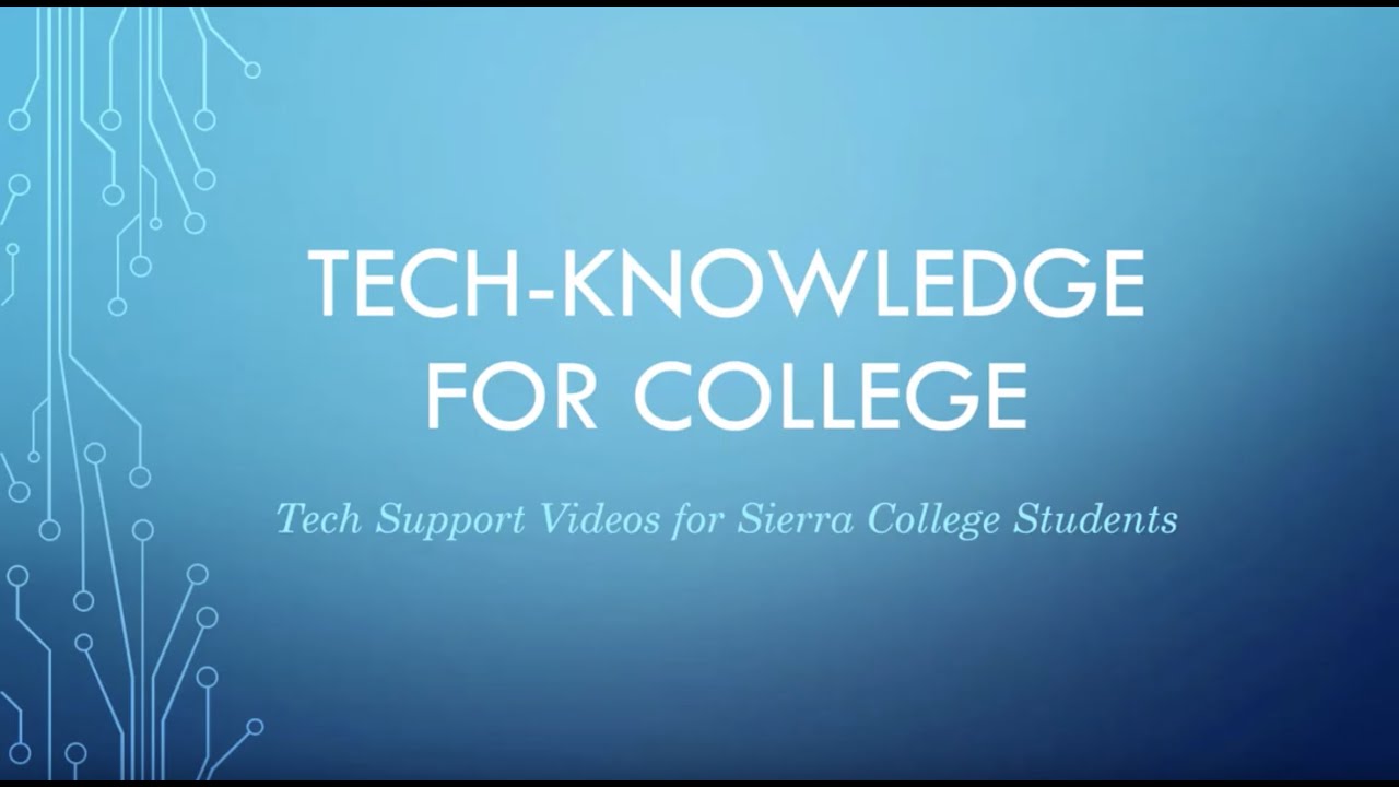 Canvas (Sierra College Student Tutorial)