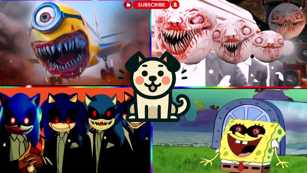 Minions.EXE 🆚 SpongeBob.EXE 🆚 Choo-Choo Charles 🆚 Sonic.EXE 😈Best Tiles Hop EDM Rush 