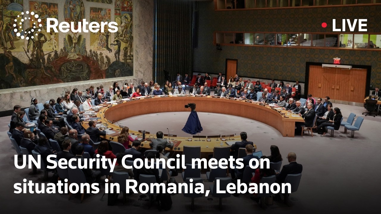 LIVE: UN Security Council meets on situations in Romania, Lebanon