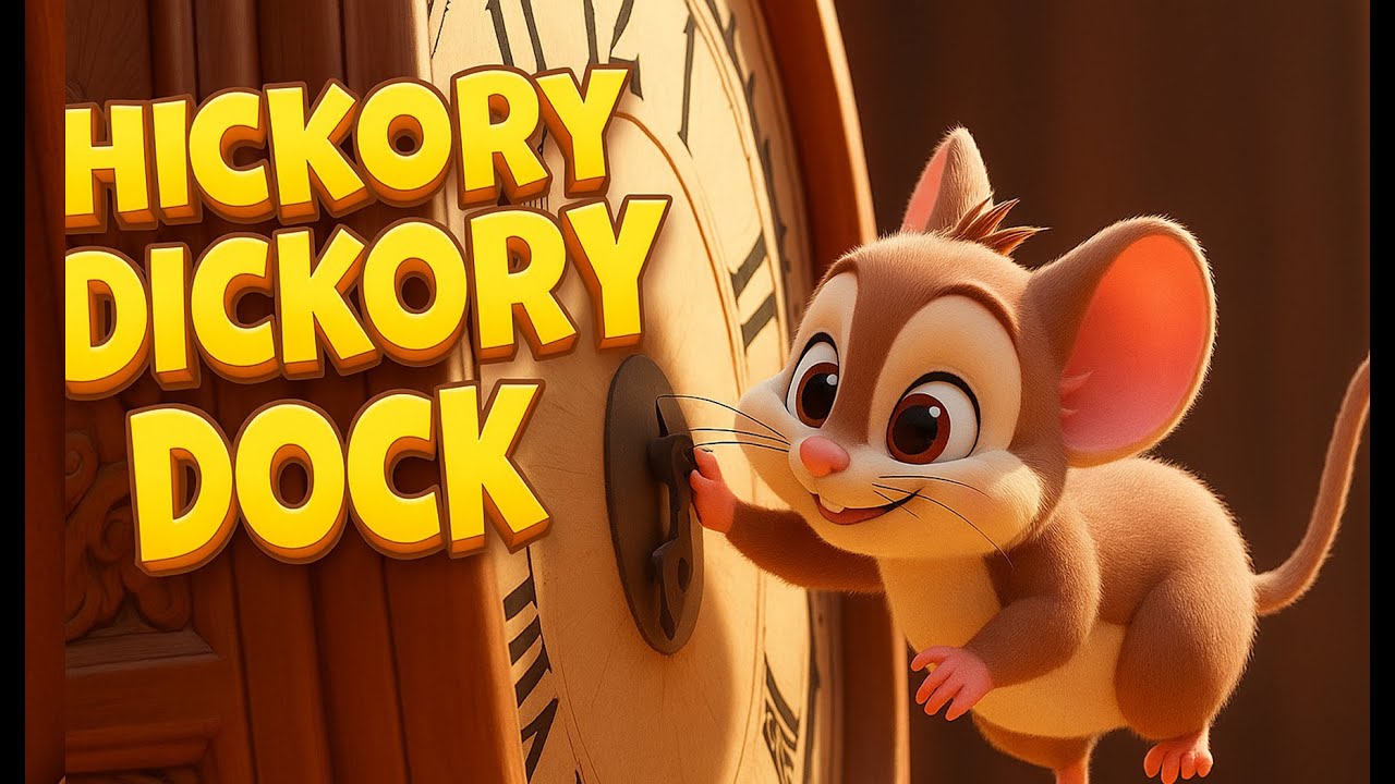 Hickory Dickory Dock Poem [  Nursery Rhymes with Junie [ Preschool educational videos