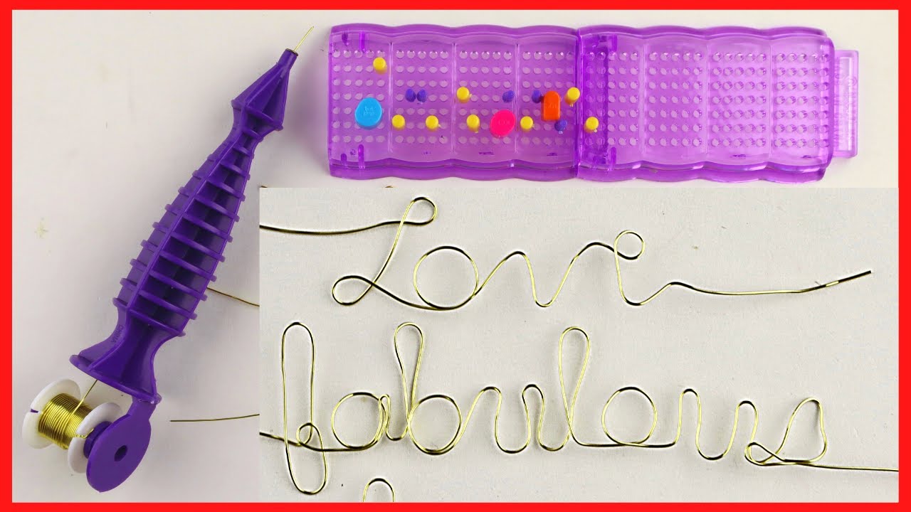 Artistic Wire Writing System DIY Wire Letters and Words Jig Kit