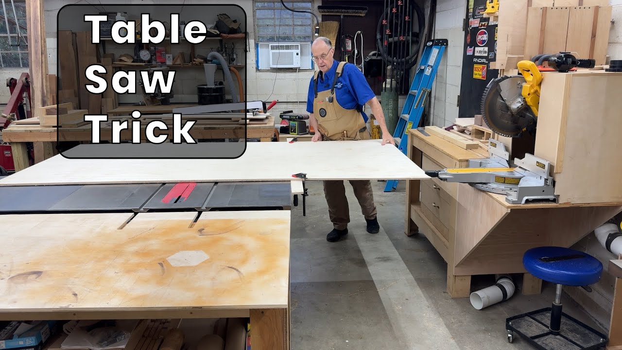 Table Saw Trick for Breaking Down Plywood Safely