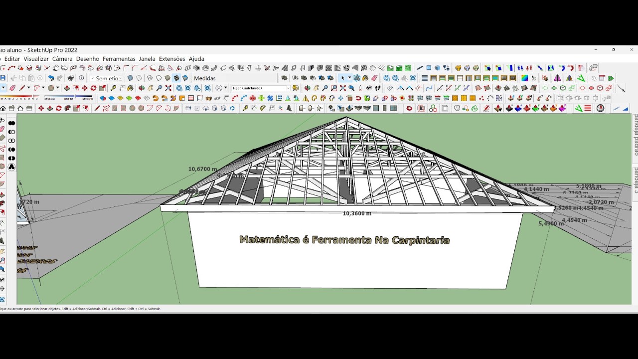 Veja essas Dicas  Madeiramento Tesoura de Canto e Cortes   Espigão  Terças  Caibros usei  Matemática