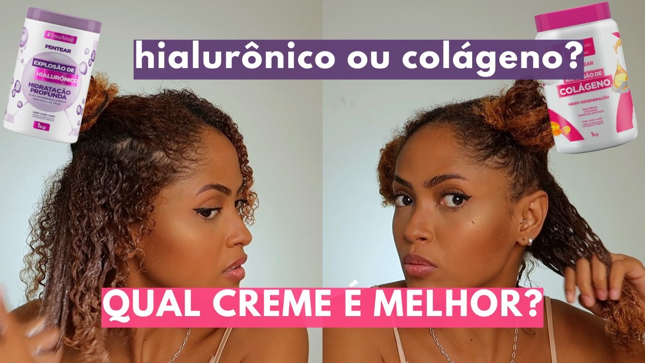 BATALHA DE CREMES PARA CABELO CRESPO/CACHEADO - EXPLOSÃO DE HIALURÔNICO E COLÁGENO