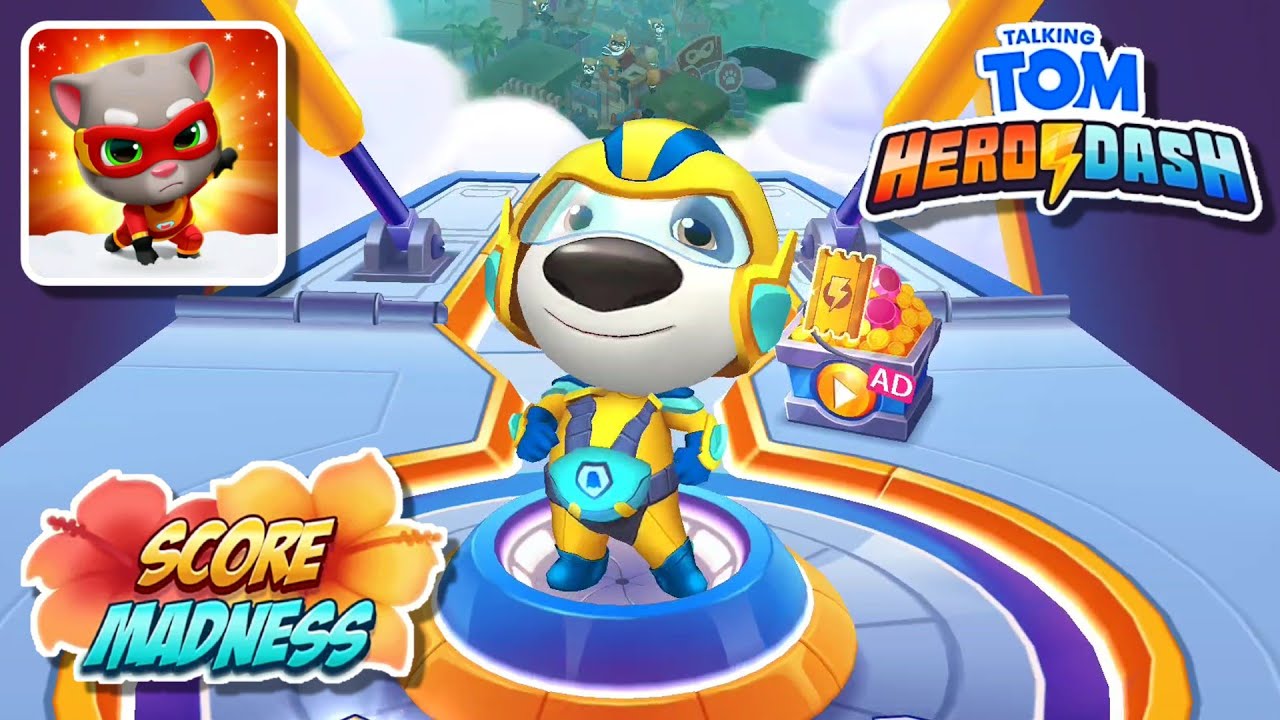 Talking Tom Hero Dash Score Madness Levels 113 to 125 - EVENT ALERT - Super Stripe Hank