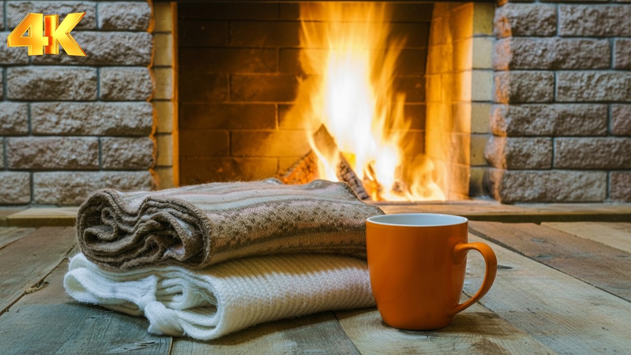 🔥 Cozy Fireplace NO ADS (Live , Stress Relief, Relaxing Music, Meditation Music