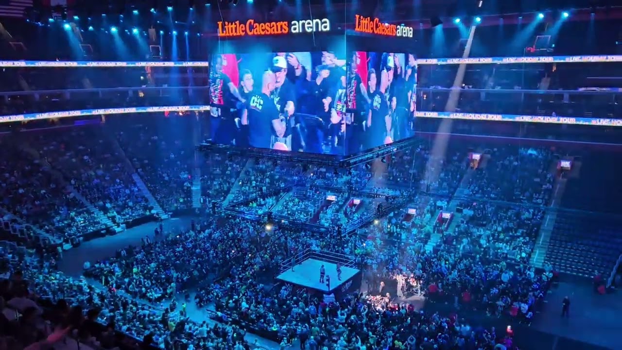 WWE Live Holiday Tour (Detroit, MI) December 27, 2023 - AJ Styles + Good Brothers entrance