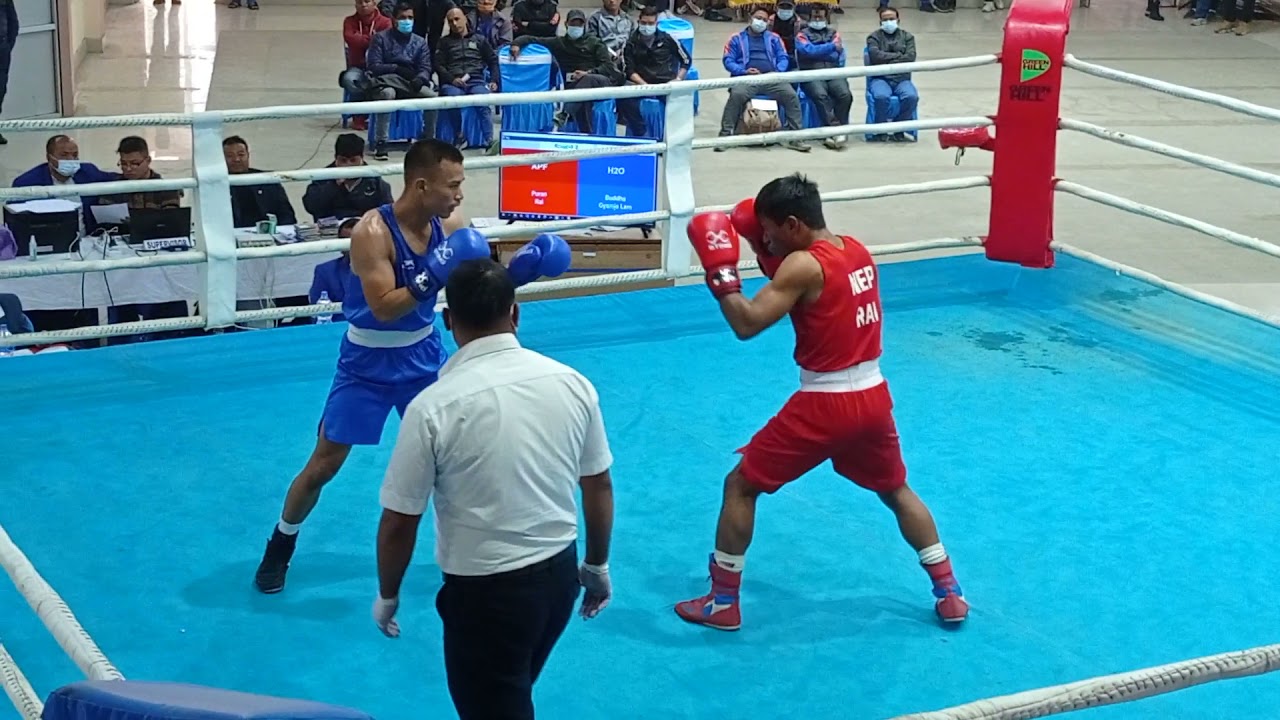 PURAN RAI (APF) vs BUDDHA GYAMJO LAMA (H2O) 57 kg feather weight catagory PRAKASH DAHAL MEMORIAL