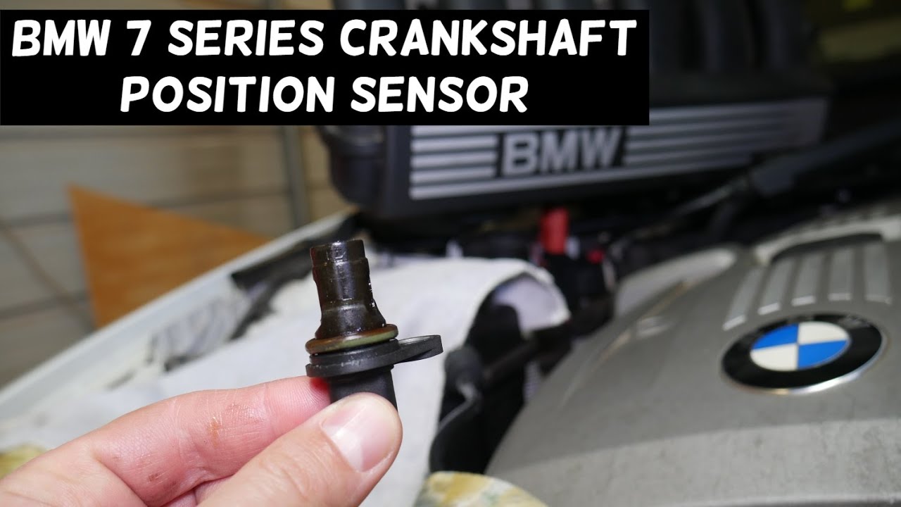 BMW E65 E66 F01 CRANKSHAFT POSITION SENSOR REPLACEMENT LOCATION EXPLAINED  CPS SENSOR