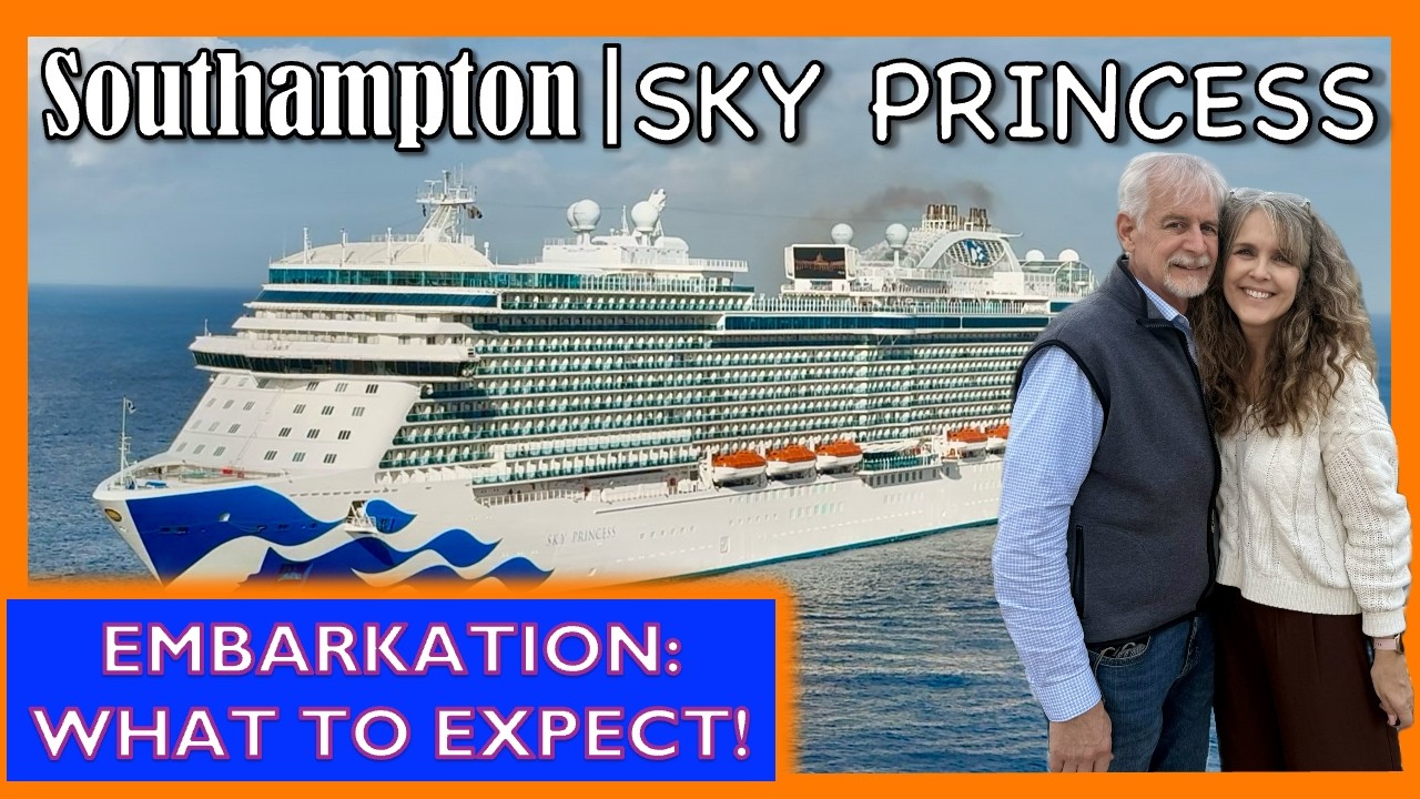 Посадка на борт лайнера Sky Princess в Саутгемптоне | Как на самом деле проходит день посадки