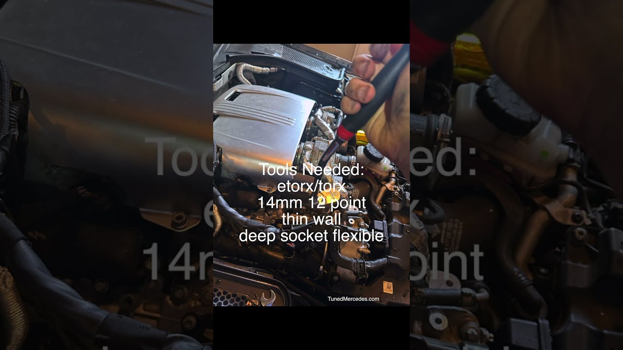 c63 spark plug change