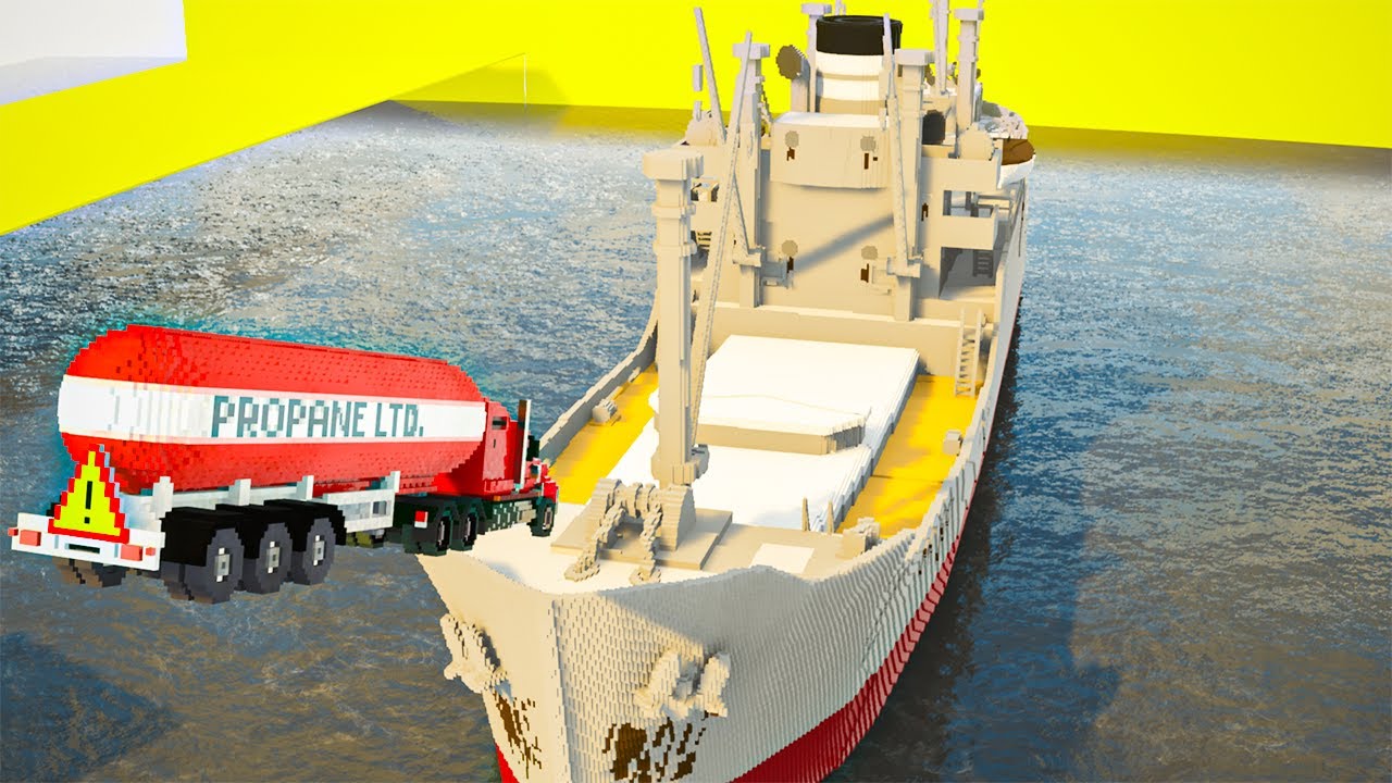 Cars Attacking Giant Merchant Ship | Teardown