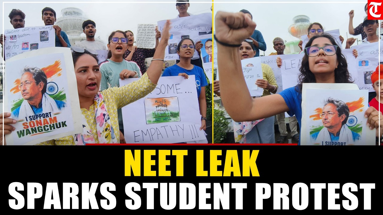 NEET Aspirants Protest in Patiala Over Alleged Paper Leak, Demand Fair & Transparent Exams