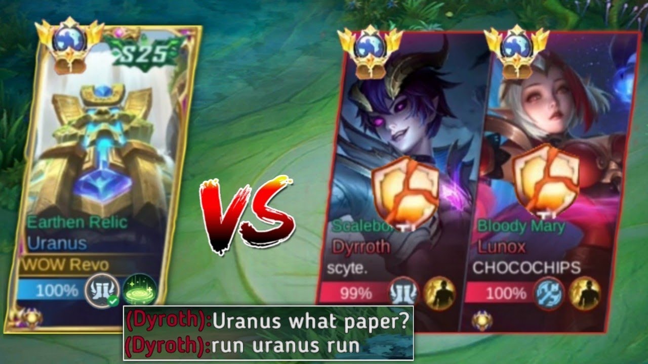URANUS VS GLOBAL DYROTH AND  LUNOX TWO COUNTER! | WHO WILL WIN?!! - MLBB