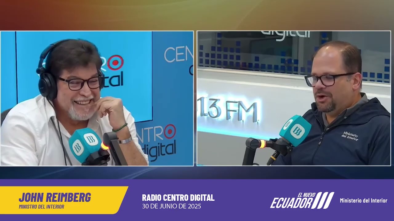 Entrevista Radio Centro Digital Caso Fito y temas de Seguridad Ministro John Reimberg 30-06-2025