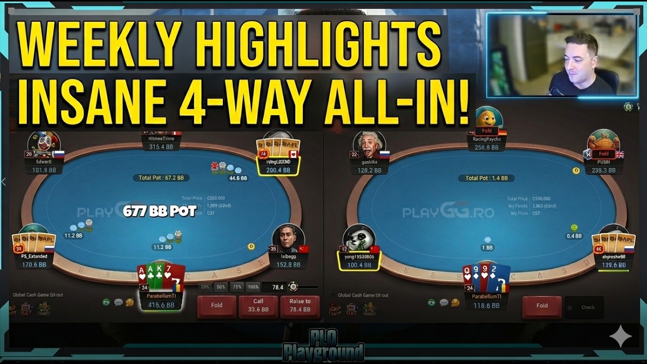 PLO25 INSANITY! 3-WAY All-in for a 677bb POT! | Weekly Highlights