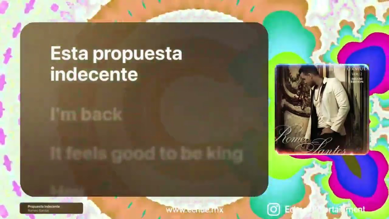 Romeo Santos - Propuesta Indecente (Versión Karaoke)