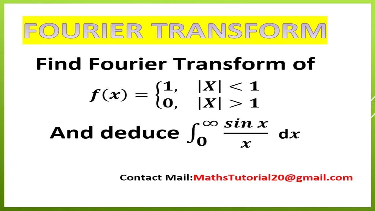 How to solve easily Fourier Transform examples and concepts in Tamil