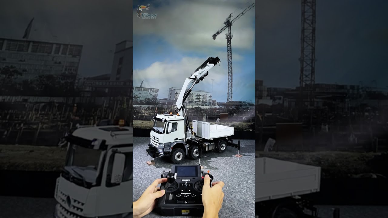 The function of 4151AK Metal 1/14 RC 6x6 Tractor Truck with Hydraulic Crane Fly Jib Arm