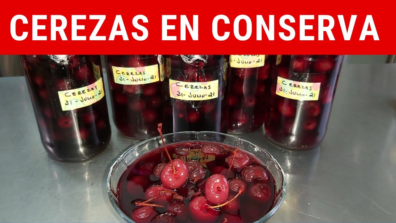 Cerezas en conserva  casera.- RecetasdeLuzMa