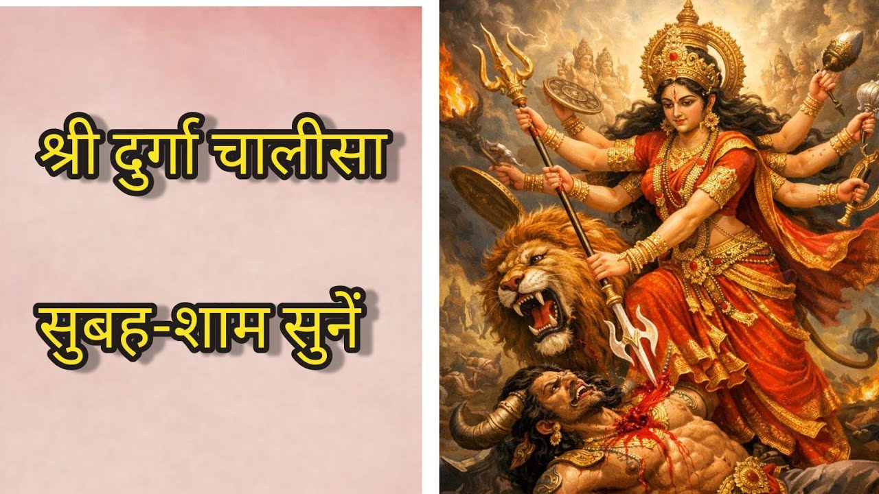 नित्य सुनें – श्री Durga Chalisa | हर मनोकामना पूरी होगी | जय Durga ll Navratri Special 
