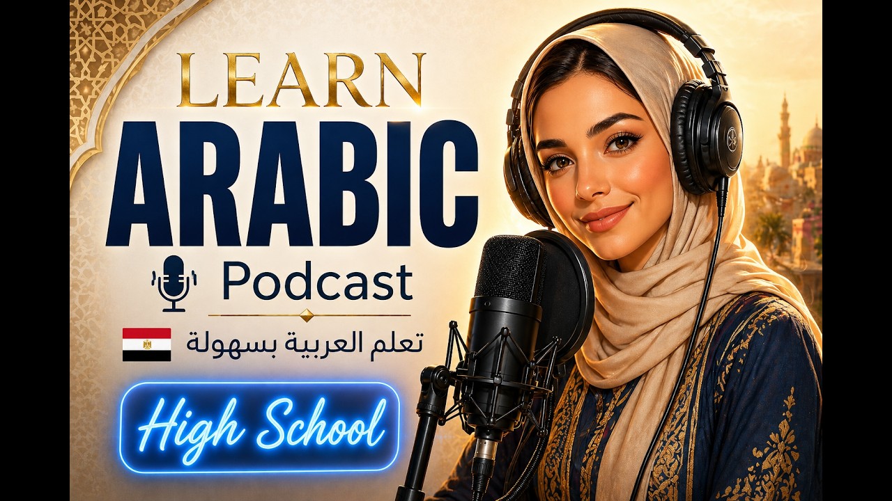 Learn Arabic Podcast: High School | تعلم اللغة العربية | Intermediate Level B1-B2  | Arabic Podcast