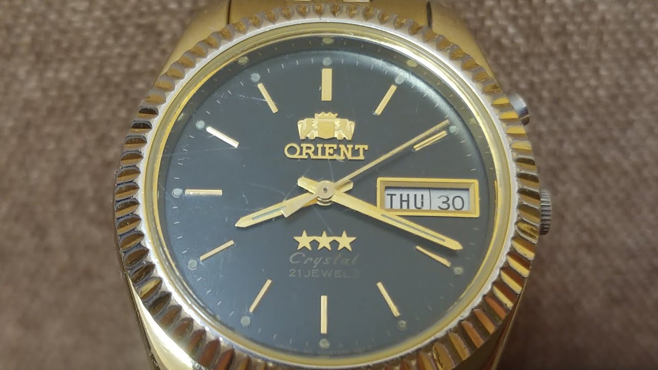 Ремонт часов ORIENT CRYSTAL 21 jewels сервисное обслуживание Watchmaking Wristwatch